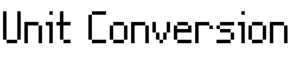 Unit conversion banner